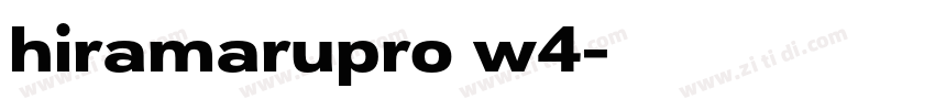 hiramarupro w4字体转换